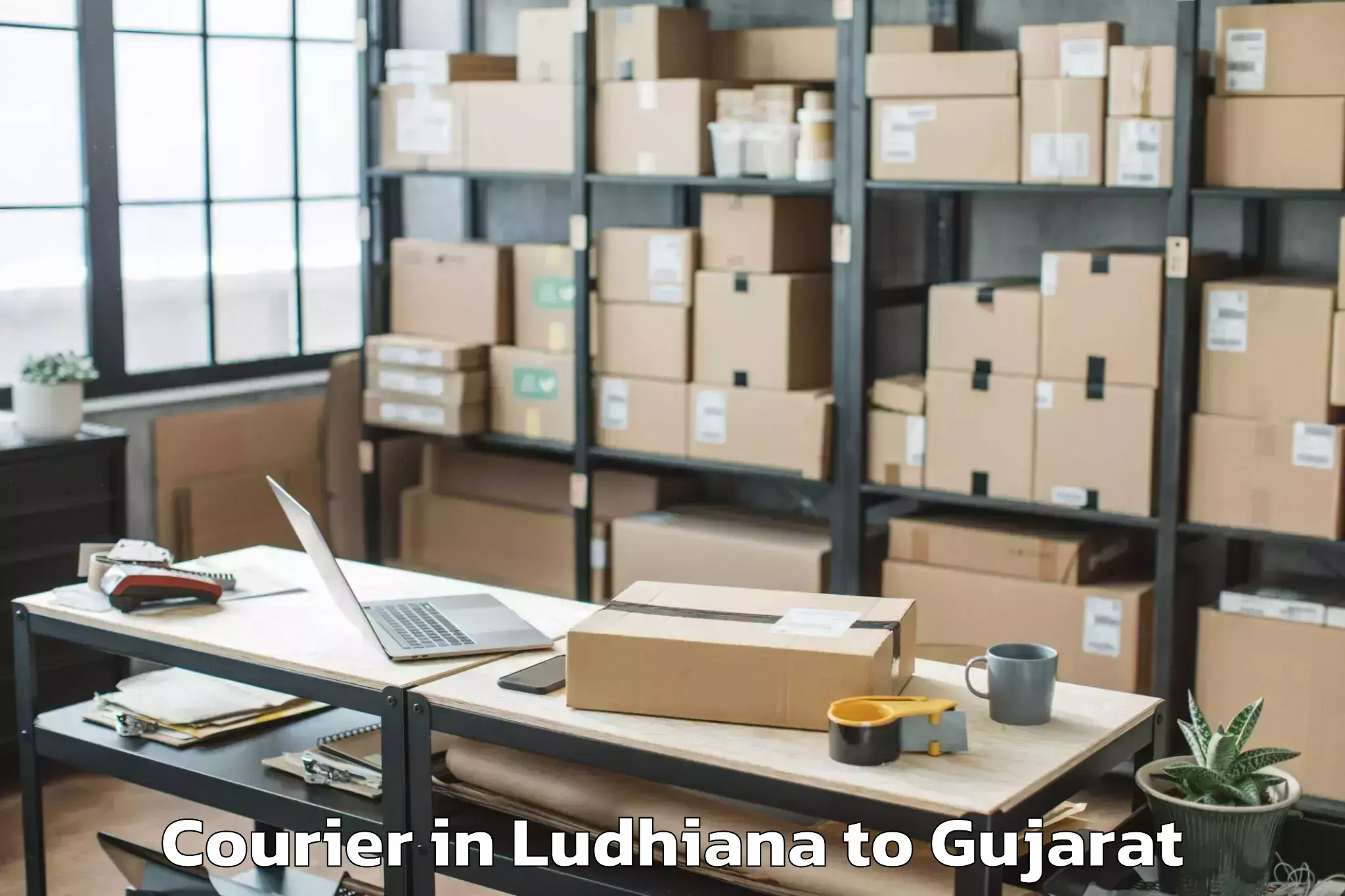 Trusted Ludhiana to Jodiya Bandar Courier